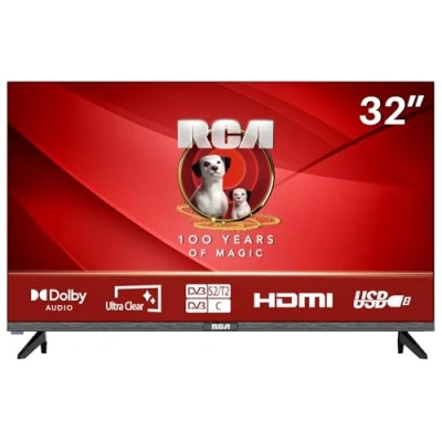 Afbeelding van RCA TV 32 inch (81 cm) LED RH1Q1L, HD Ready TV, Dolby Audio, DVB T2/S2/C, hotelmodus, 2024