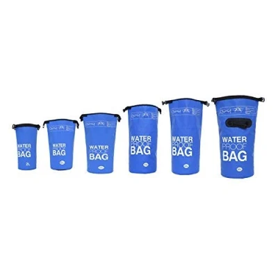 Afbeelding van DonDon waterdichte outdoor dry bag zak droge met riemen bescherming tegen water voor uw waardevolle spullen en voorwerpen blauw 2 liter