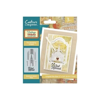Afbeelding van CC Vintage Vegas Clearstamp/Snijmal The Wedding Chapel