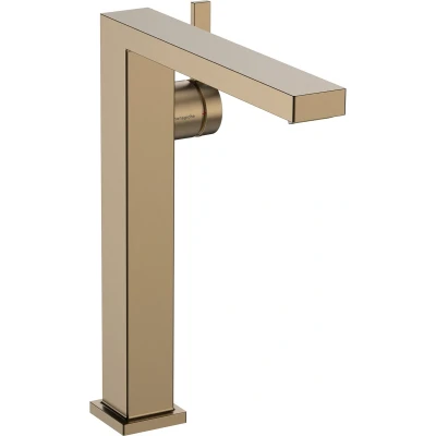 Afbeelding van hansgrohe Tecturis E ééngreeps wastafelkraan 240 Fine CoolStart voor waskommen zonder afvoerplug Brushed Bronze