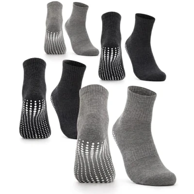 Afbeelding van Occulto 24 PACK Stoppersocken Sokken grauschwarz, Heren, Maat: 39 42, Grau schwarz