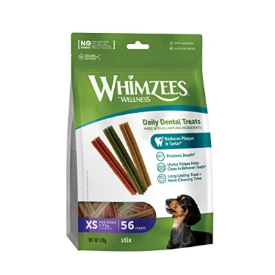 Afbeelding van Whimzees Stix XS Voordeelverpakking 56 stuks