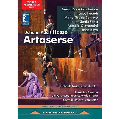 Afbeelding van Ensemble Barocco Of The Orchestra Internationale D&#039;Italia, Corrado Rovaris Hasse: Artaserse (2 DVD)