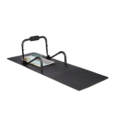 Afbeelding van Relaxdays 48 x vloertegel 60 cm fitness mat zwart ondergrond uitbreidbaar