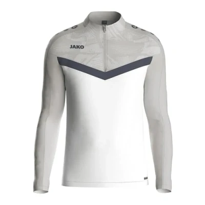 Afbeelding van JAKO Ziptop Iconic rood/wijnrood L wit/zachtgrijs/antra light / 128
