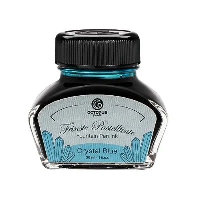 Afbeelding van Octopus Vulpeninkt pastelblauw kristal 30 ml, kalligrafie inkt, schrijfinkt