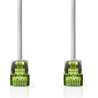 Afbeelding van Nedis Ccbw85420Gy100 Cat7 Kabel S/Ftp Rj45 Male 10.0 M Rond Lszh Grijs Window Box