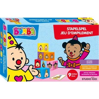 Afbeelding van Bumba Spel Stapelspel met blokken Leer emoties kennen