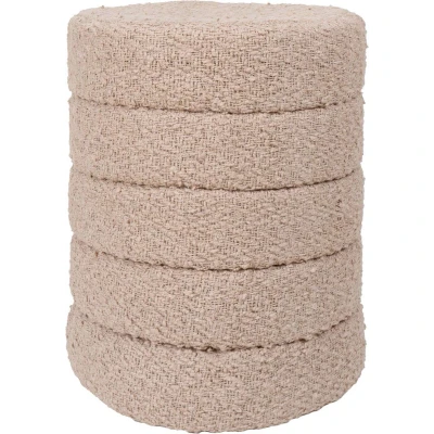 Afbeelding van Home67 Poef Rosa Beige 53 x ø43 cm
