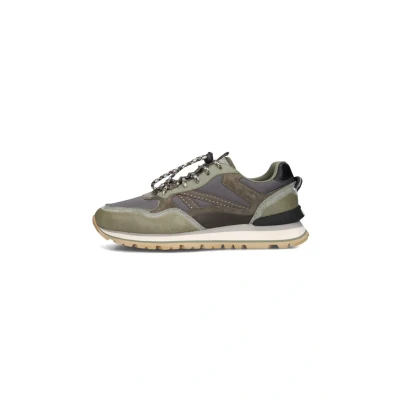 Afbeelding van The Hoff Brand City Off Road Sneakers Leer Heren Groen Maat 43
