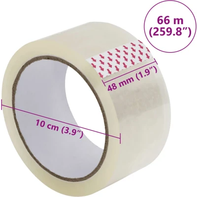 Afbeelding van Verpakkingstape 36 st 48 mm x 66 m transparant