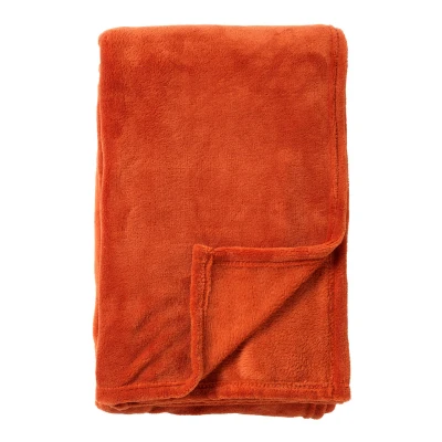 Afbeelding van Dutch Decor HARVEY Plaid 150x200 cm superzachte deken van fleece Potters Clay oranje terra