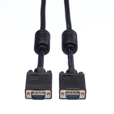 Afbeelding van ROLINE SVGA High Quality Kabel met ferrietkernen + DDC, HD15M/M, 15pins, 10 m