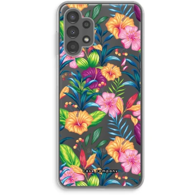 Afbeelding van Case Company® hoesje geschikt voor Samsung Galaxy A13 4G Tropisch 2 Soft Cover Telefoonhoesje Bescherming aan alle Kanten en Schermrand