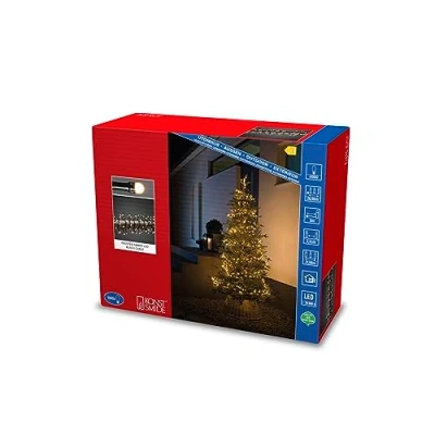 Afbeelding van Konstsmide 3870 830 Lichtketting Buiten Energielabel: E (A G) werkt op het lichtnet Aantal lampen 1000 LED Barnsteen Verlichte lengte: 21.98 m Frosted