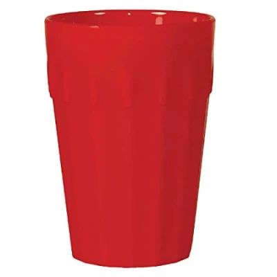 Afbeelding van Olympia Kristallon polycarbonaat bekers 14,2cl rood (12 stuks)