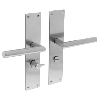 Afbeelding van Intersteel Deurkruk Jura met schild WC63/8 rvs geborsteld