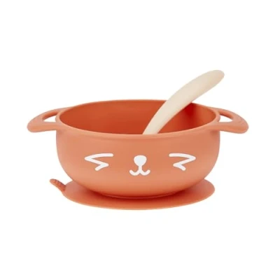 Afbeelding van Babymoov Tast&#039;Isy Vos Silicone Kommetje met Lepel A005404