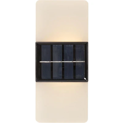 Afbeelding van Star Trading wandlamp op zonne energie Wally Frost, wandlamp, mat, LED, schemersensor, warm wit &amp; daglicht, voor buiten, 14 cm