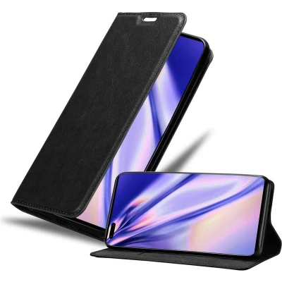 Afbeelding van Cadorabo Hoesje geschikt voor Huawei MATE 40 PRO in ZWARTE NACHT Beschermhoes met magnetische sluiting, standfunctie en kaartvakje Book Case Cover Etui