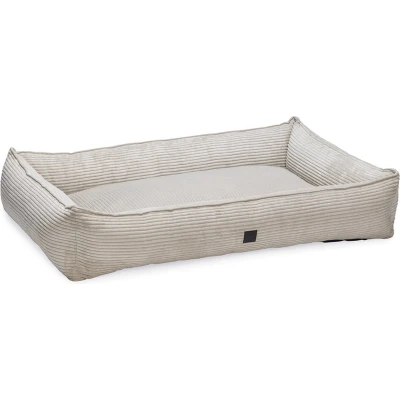 Afbeelding van Designed by Lotte Ribbed Hondenmand Lichtgrijs 120x80x23 cm