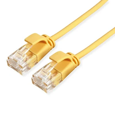 Afbeelding van ROLINE UTP Data Center Patchkabel Cat.6A (Class EA), LSOH, extra dun, geel, 1,5 m