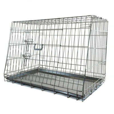 Afbeelding van Opvouwbare Schuine Hondenbench Medium 76x56x54cm
