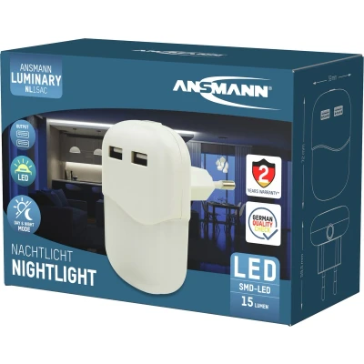 Afbeelding van Ansmann Ansm.nachtlamp En Sensor 2usb
