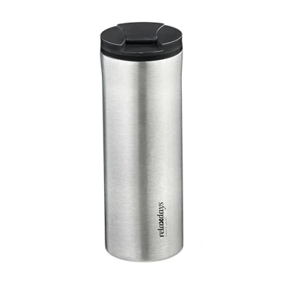 Afbeelding van Relaxdays thermosbeker 400 ml herbruikbare koffiebeker rvs reisbeker koffie auto