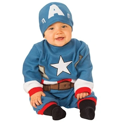 Afbeelding van Rubie&#039;s Baby Captain America Marvel voor baby&#039;s (510361 NB)