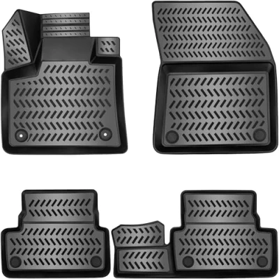 Afbeelding van ELMASLINE 3D Rubberen matten set voor DS 7 Crossback 2018 2025 extra hoge rand 5 cm vloermat accessoires