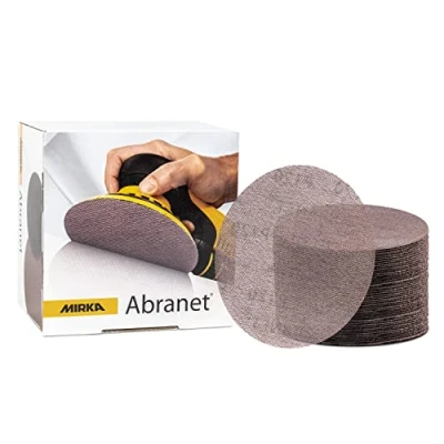Afbeelding van Mirka Abranet Schuurrooster Ø 125 mm klittenband / korrel P500 50 stuks 5423205051 geschikt voor alle excentrische schuurmachines en