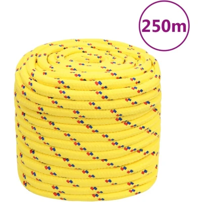 Afbeelding van VidaXL Boottouw 16 mm 250 m polypropyleen geel