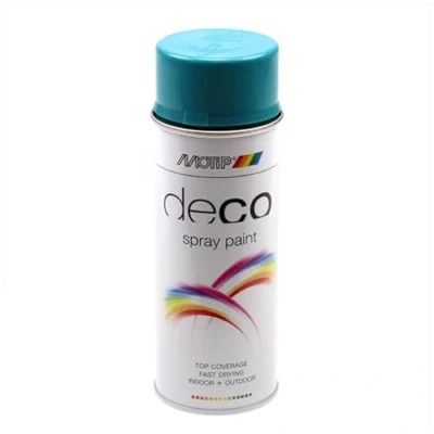 Image de Motip Deco Laque En Spray Brillant 0,4l Turquoise