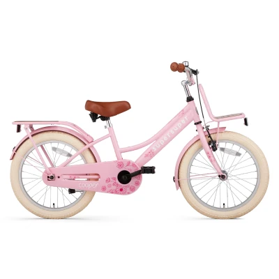 Afbeelding van Supersuper Cooper Bamboo Kinderfiets Meisjesfiets 12 inch Roze