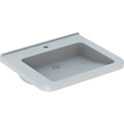 Afbeelding van Geberit 300 Comfort Square rolstoelwastafel wit (65 x 55 cm) 1