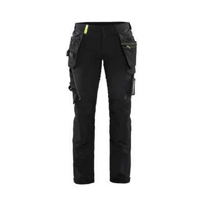 Image de Pantalon artisan stretch 4D femme noir/gris foncé Blåkläder