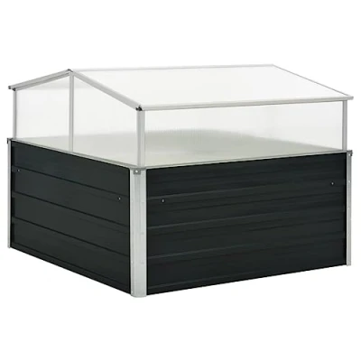 Afbeelding van Tuinkas 100x100x77 cm gegalvaniseerd staal antraciet