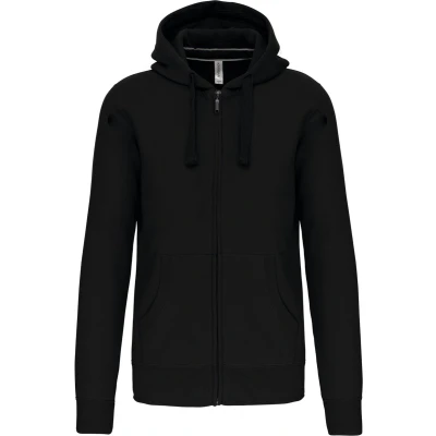 Afbeelding van Kariban Hooded Sweater Met Rits K454 Black