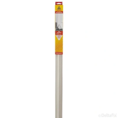 Afbeelding van Deltafix dorpelstrip met flap schroefbaar wit kunststof 1.10m x 41 mm 20