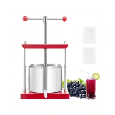 Image de VEVOR Pressoir à Fruits Manuel pour la Fabrication du Vin 6 L en Inox Cuisine