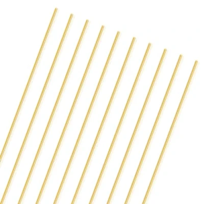 Afbeelding van LAVMHAB 10 stuks 1 mm x 250 massief messing ronde staven
