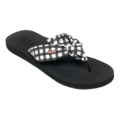 Afbeelding van Roxy PAIA V Teensandalen, Dames, Maat: 39, Black/white Textiel/ synthetisch