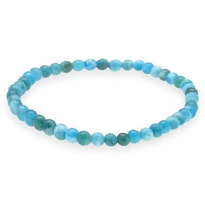 Afbeelding van Lebensquelle Plus Miniparelarmband, 4 5 mm, Edelsteenarmband van hoge kwaliteit, Steen