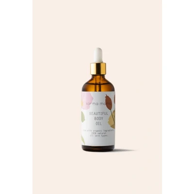 Afbeelding van Karma Mama Beautiful Body oil 100% natuurlijk helpt striae voorkomen zwangerschap 100ml