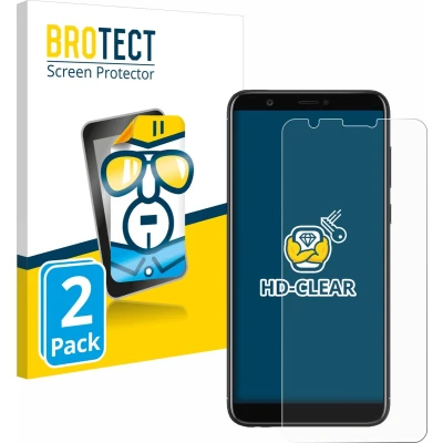 Afbeelding van BROTECT Screenprotector voor Huawei P smart 2018 Folie Beschermfolie transparant (2 Stuks)