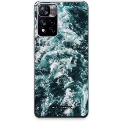 Afbeelding van Case Company® hoesje geschikt voor Xiaomi 11i Hypercharge Zee golf Soft Cover Telefoonhoesje Bescherming aan alle Kanten en Schermrand