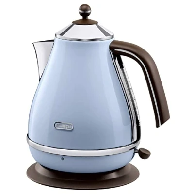 Afbeelding van DeLonghi KBOV 2001 waterkoker (1,7 liter, retrostijl) azuurblauw