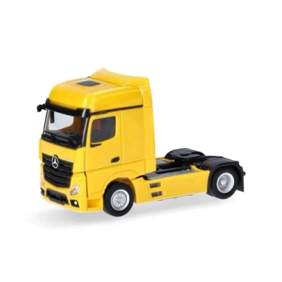 Afbeelding van Herpa 309189 004 H0 Vrachtwagen Mercedes Benz Actros „18 Bigspace trekker, rapsgeel