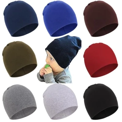 Afbeelding van DRESHOW Babymuts voor pasgeborenen, peuters, zacht, schattig, gebreid, baby&#039;s, jongens, kinderen, mutsen, 8 stuks 19
